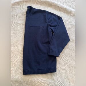 Mens Woolrich 100 % Cotton Navy Sweater